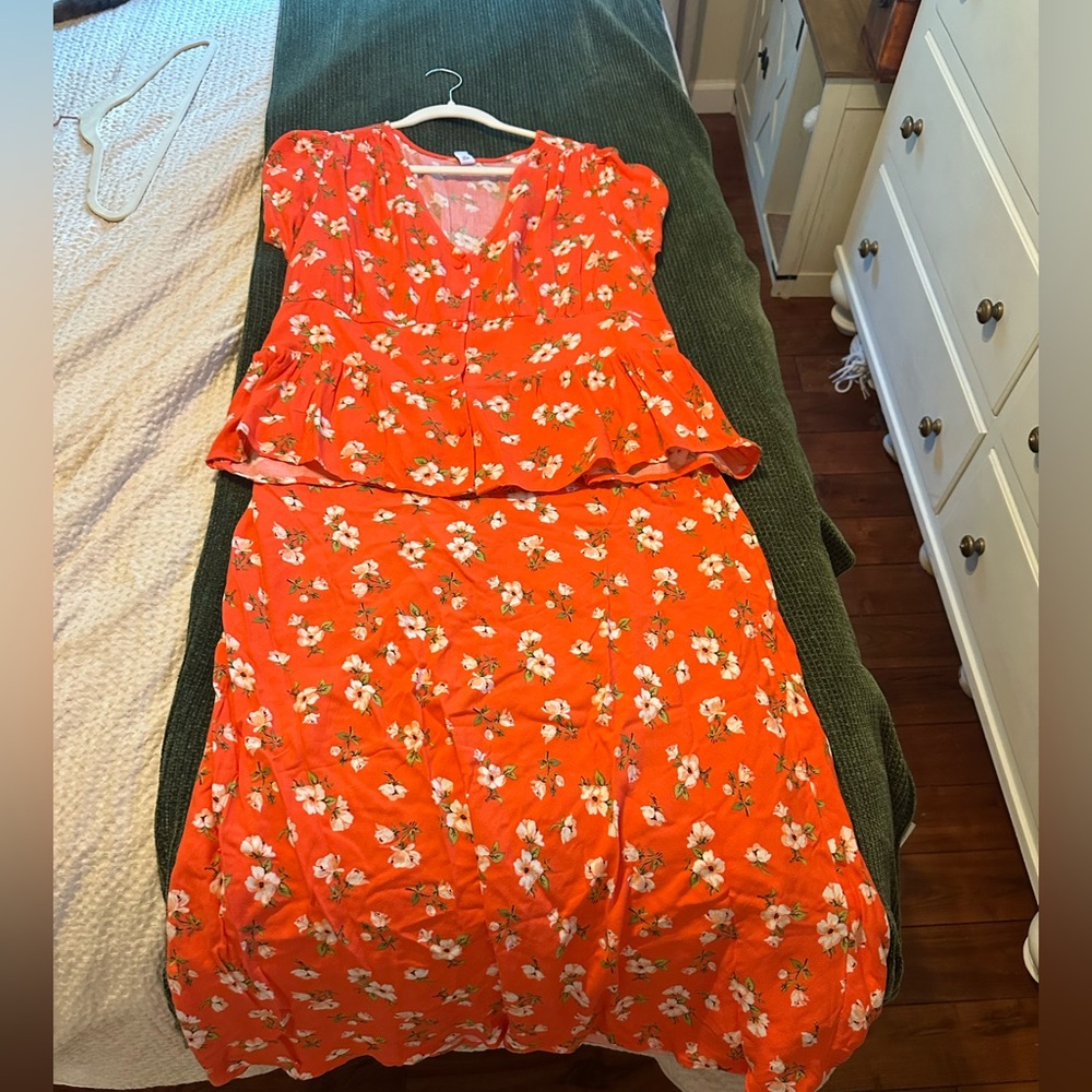 Old Navy Skirt Matching Set Floral- Size XL